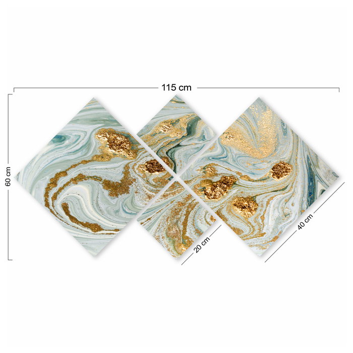 Wallity Conjunto de 4 Cuadros Decorativos de MDF Multicolor